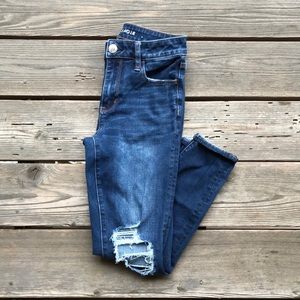 American Eagle distressed skinny jeans